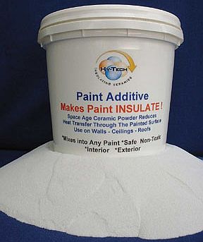 insulating ceramic powder for mixing into paint to make the paint insulate